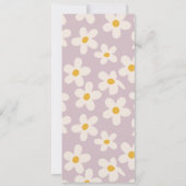 Daisy Photo Anniversaire Invitation (Dos)