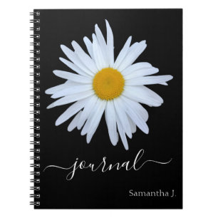 Daisy Photo Black Journal Spiral Photo Carnet