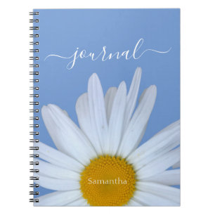 Daisy Photo Blue Journal Carnet photo Spiral
