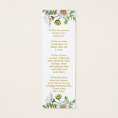 Daisy Photo Funeral Memorial Bookmark (Dos)