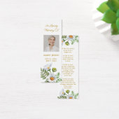 Daisy Photo Funeral Memorial Bookmark (Bureau)