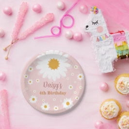 Daisy Pink Any Age Birthday  Papieren Bordje