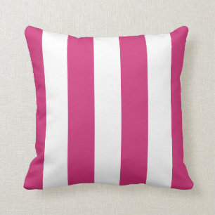 Daisy Pink en White Striped Sierkussen