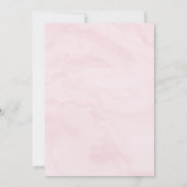 Daisy Pink Gold Wild One First Birthday Invitation (Dos)