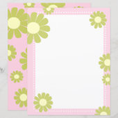 Daisy Pink Green (Voorkant / Achterkant)