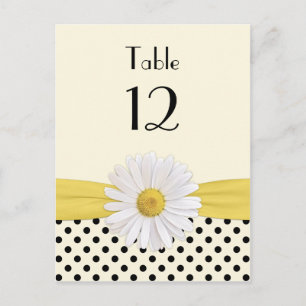 Daisy Polka Dot Special Occasion Tafel Kaart