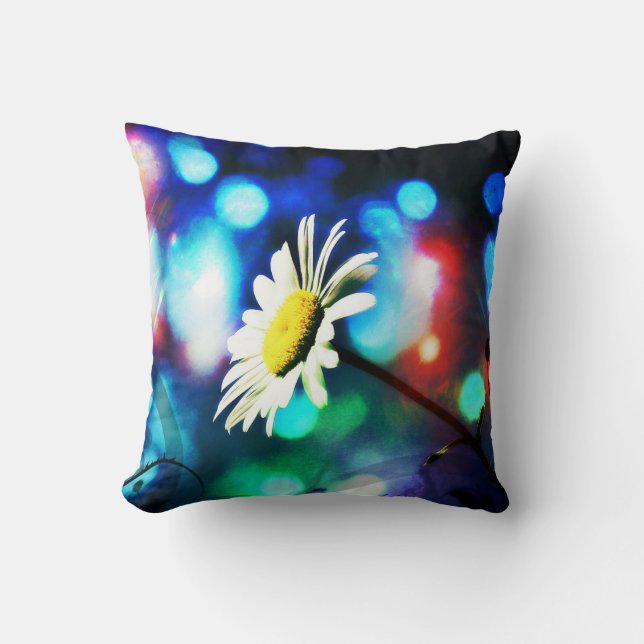 Daisy Pop Art Sierkussen (Voorkant)