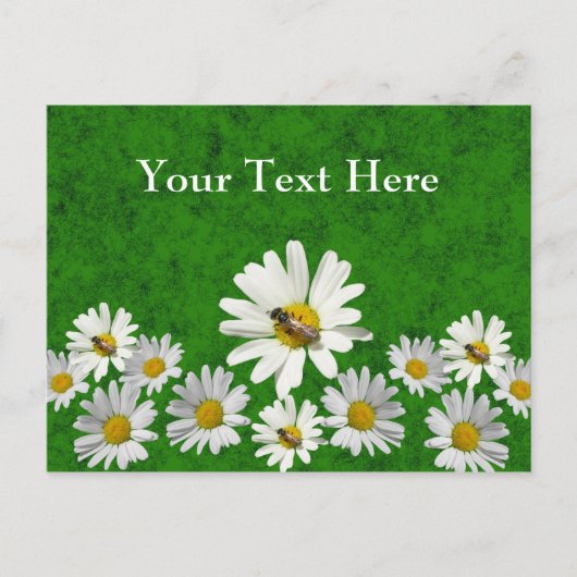 Daisy postcard template briefkaart (Voorkant)