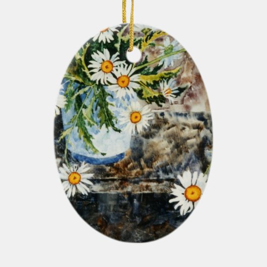 "Daisy Pot" Floral Ornament (Achterkant)