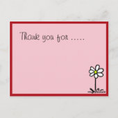 Daisy Precious Beaucoup Merci Carte personnalisée (Dos)