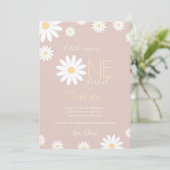 Daisy Premier anniversaire Carte de remerciements  (Debout devant)