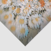 Daisy Print White Flower Art-ontkoppeling Tissuepapier (Detail)