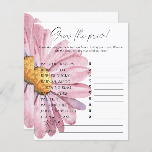 Daisy - Raad eens de prijs van het spel (Voorkant / Achterkant)