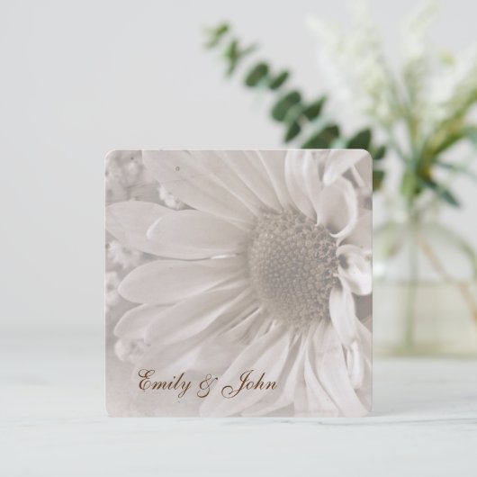 Daisy Reaffimation of Vows Kaart (Staand voorkant)