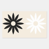 Daisy Rectangle Sticker (Voorkant)