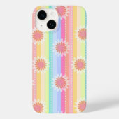 Daisy regenboogstrepen telefoonbehuizing Case-Mate iPhone case (Achterkant)