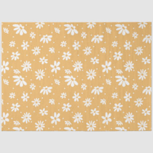 Daisy Retro 70s Groovy Floral ontkoppeling Tissuepapier