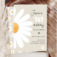 Daisy Retro Boho Party Sand Girl Eerste verjaardag