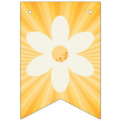 Daisy Retro Sunburst Jaune Drapeaux Bunst | Super (Premier drapeau)