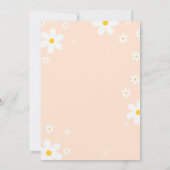 Daisy Retro Verjaardag Uitnodiging (Achterkant)