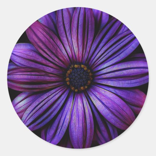 Daisy Ronde Sticker (Voorkant)