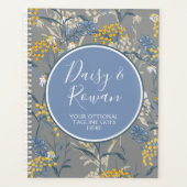 Daisy Rowan Navy & Gele Bessen Bloem Botanisch Planner (Voorkant)
