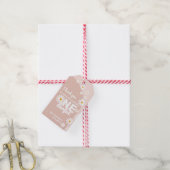 Daisy roze Miss Verederful 1e verjaardag Cadeaulabel (Met Touw)