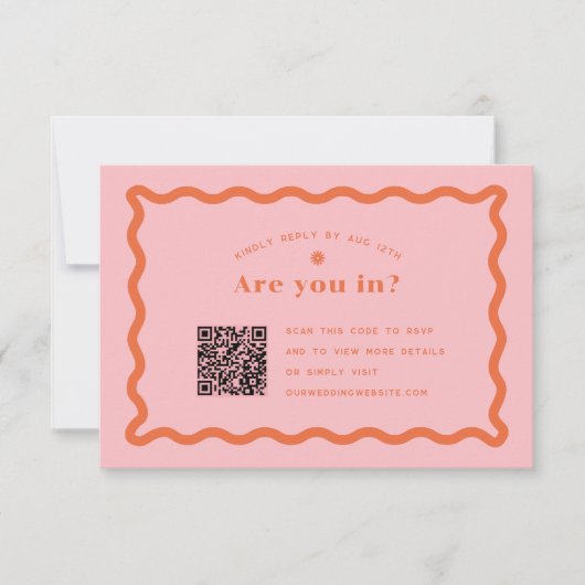 Daisy RSVP avec code QR (Devant)