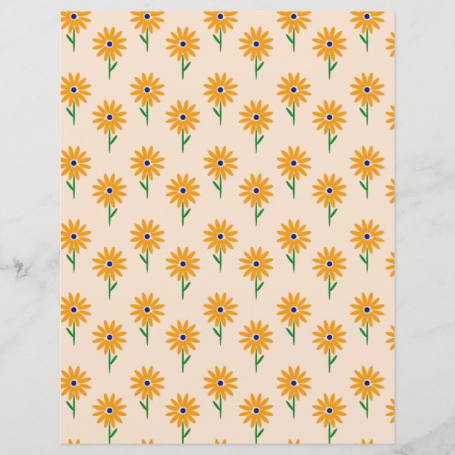 Daisy Scrapbook paper (Voorkant)