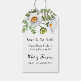 Daisy Seed Packet Memorial Begrafenisgeschenk Labe Cadeaulabel