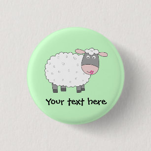 Daisy Sheep Ronde Button 3,2 Cm