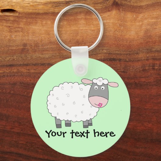 Daisy Sheep Sleutelhanger (Voorkant)