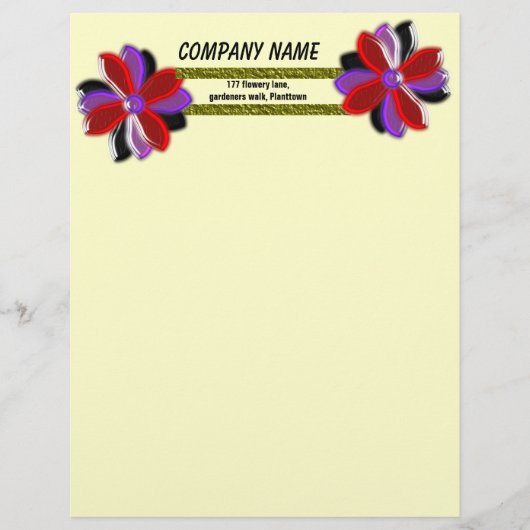 Daisy Shining Plastic letterhead (Voorkant)