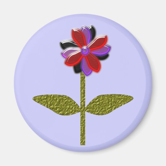 Daisy Shining Plastic Magnet Magneet (Voorkant)