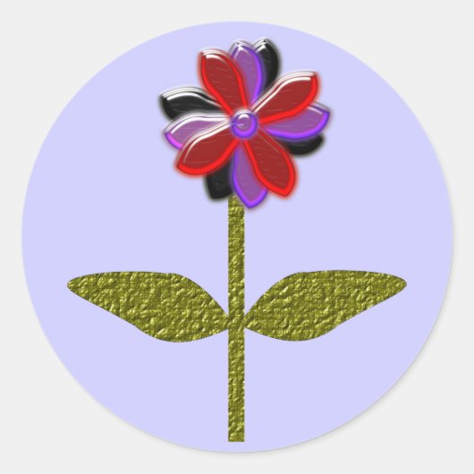 Daisy Shining Plastic Sticker (Voorkant)