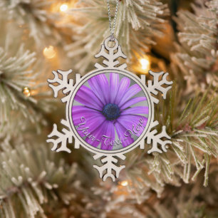 Daisy Sieraden Bloemen Kerstversiering Tin Sneeuwvlok Ornament