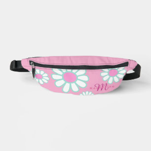 Daisy Simple Monogram Pink Heuptasje