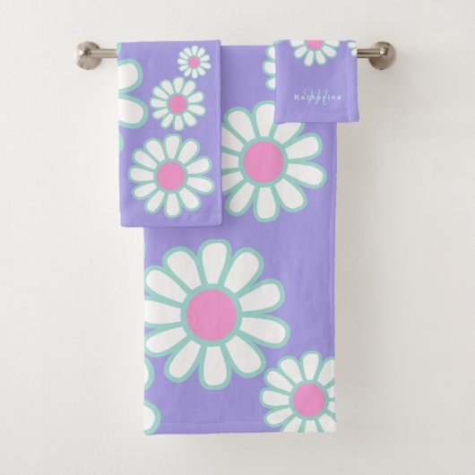 Daisy Simple Monogramme Violet (En situation)