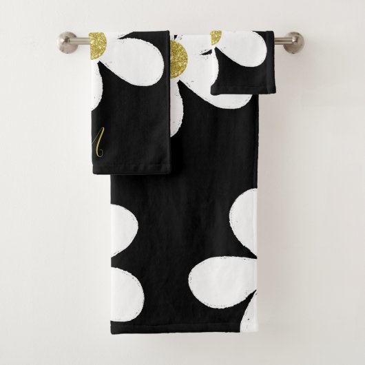 Daisy Simple Noir Blanc Or Personnel (En situation)