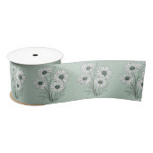 Daisy Sketch op Sage Green Lint (Spoel)