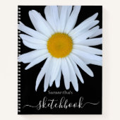 Daisy Sketchbook Carnet de script noir blanc (Devant)