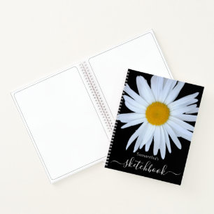 Daisy Sketchbook Carnet de script noir blanc