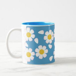 Daisy Sky Springtime-Mok Tweekleurige Koffiemok