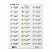 Daisy Smiley Etiket (Full Sheet)