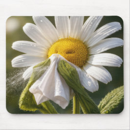 Daisy Sneezing Into a Handkerchief Muismat