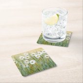 Daisy Spring I Vierkante Kartonnen Onderzetter (Insitu)