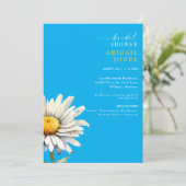 Daisy Stem Spring Invitation de la douche nuptiale (Debout devant)