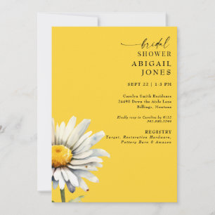 Daisy Stem Spring Yellow Vrijgezellenfeest II Kaart