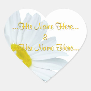 Daisy Stickers Personalized White Daisy Stickers