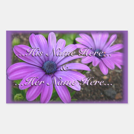 Daisy Stickers Specialized Paarse Daisy Stickers (Voorkant)